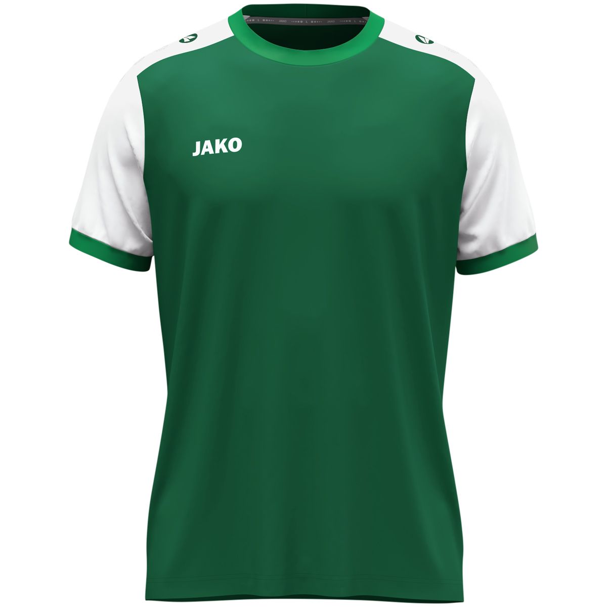 JAKO Shirt Dynamic KM 4270 Donkergroen Wit Groen | Onlinesportkleding.nl | JAKO | Bedrukking mogelijk
