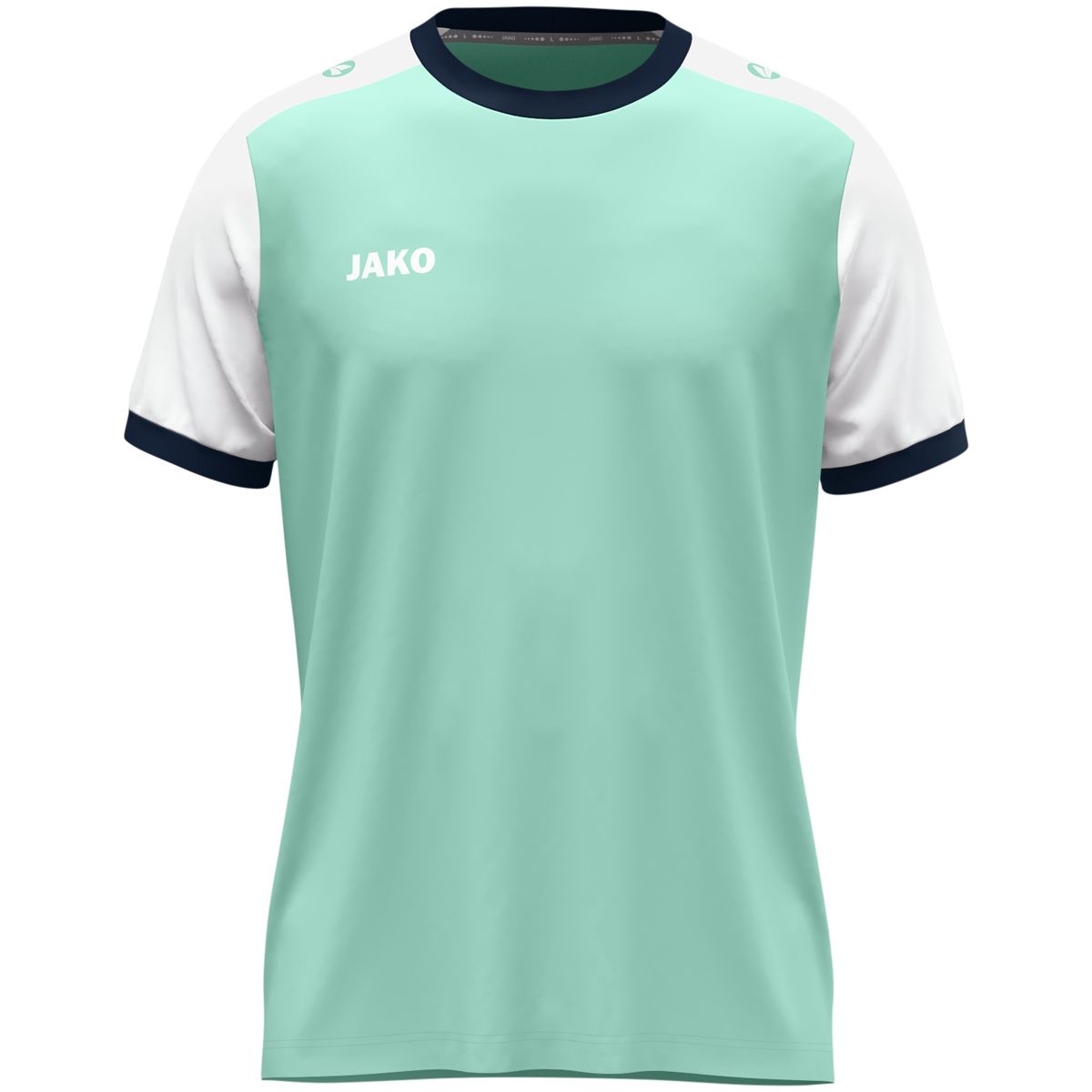 JAKO Shirt Dynamic KM 4270 Munt Wit Marine | Onlinesportkleding.nl | JAKO | Bedrukking mogelijk