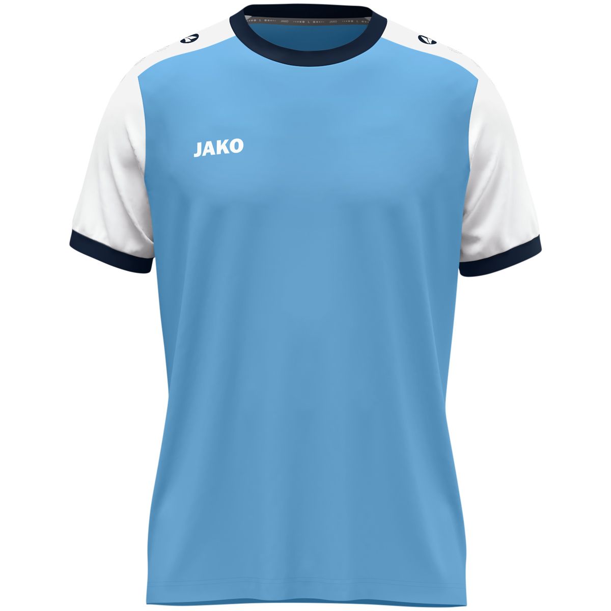 JAKO Shirt Dynamic KM 4270 Hemelsblauw Wit Marine | Onlinesportkleding.nl | Bedrukking mogelijk