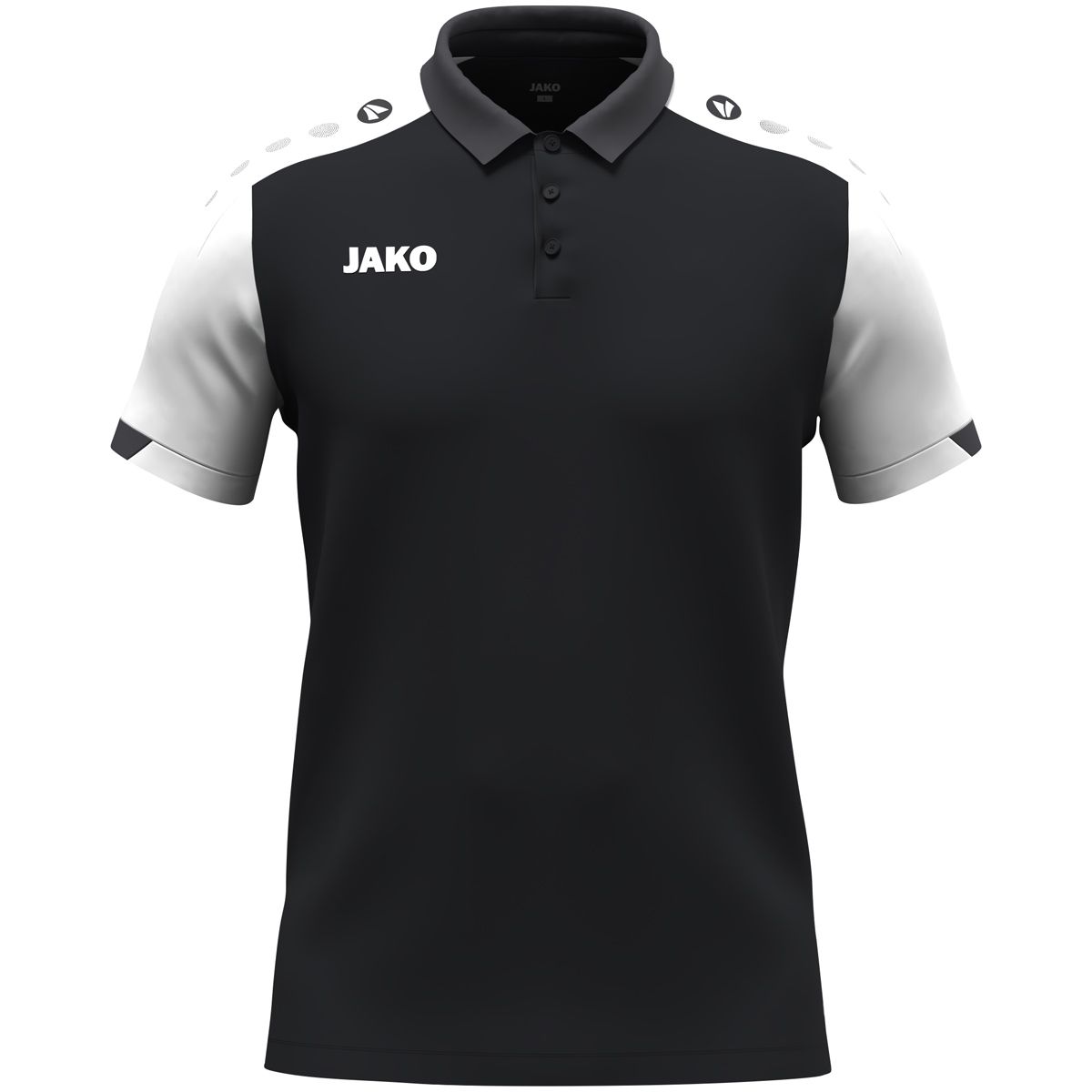 JAKO Polo 6370 Zwart Wit Antraciet | Jakosportkleding | Bedrukking mogelijk 