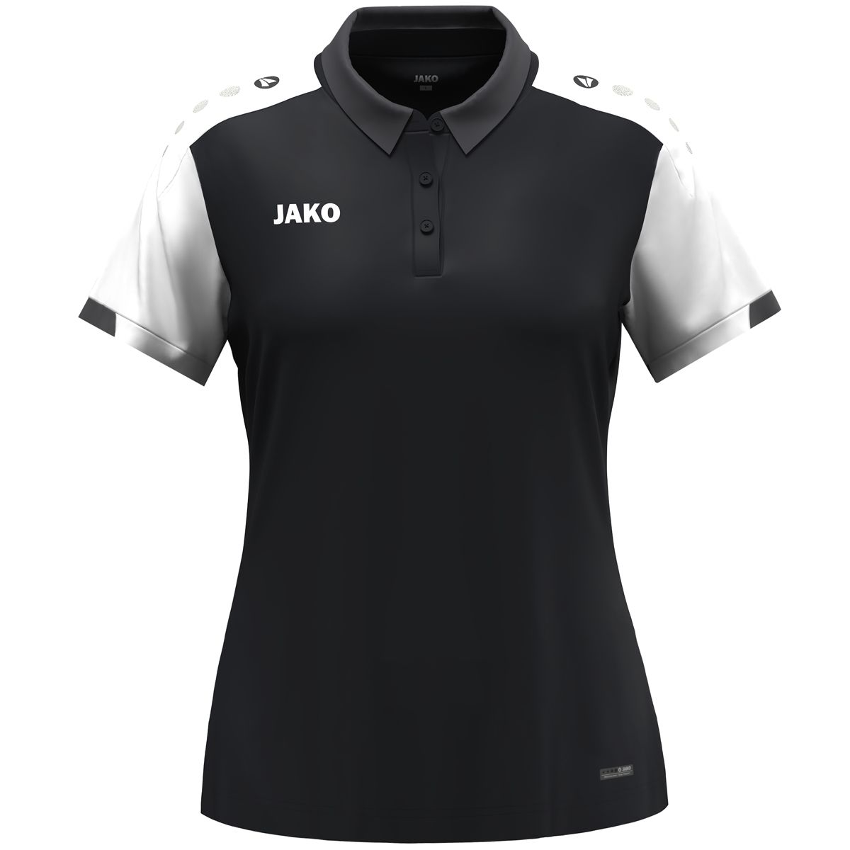 JAKO Dames Polo 6370D Zwart Wit Antraciet | Onlinesportkleding | Bedrukking mogelijk