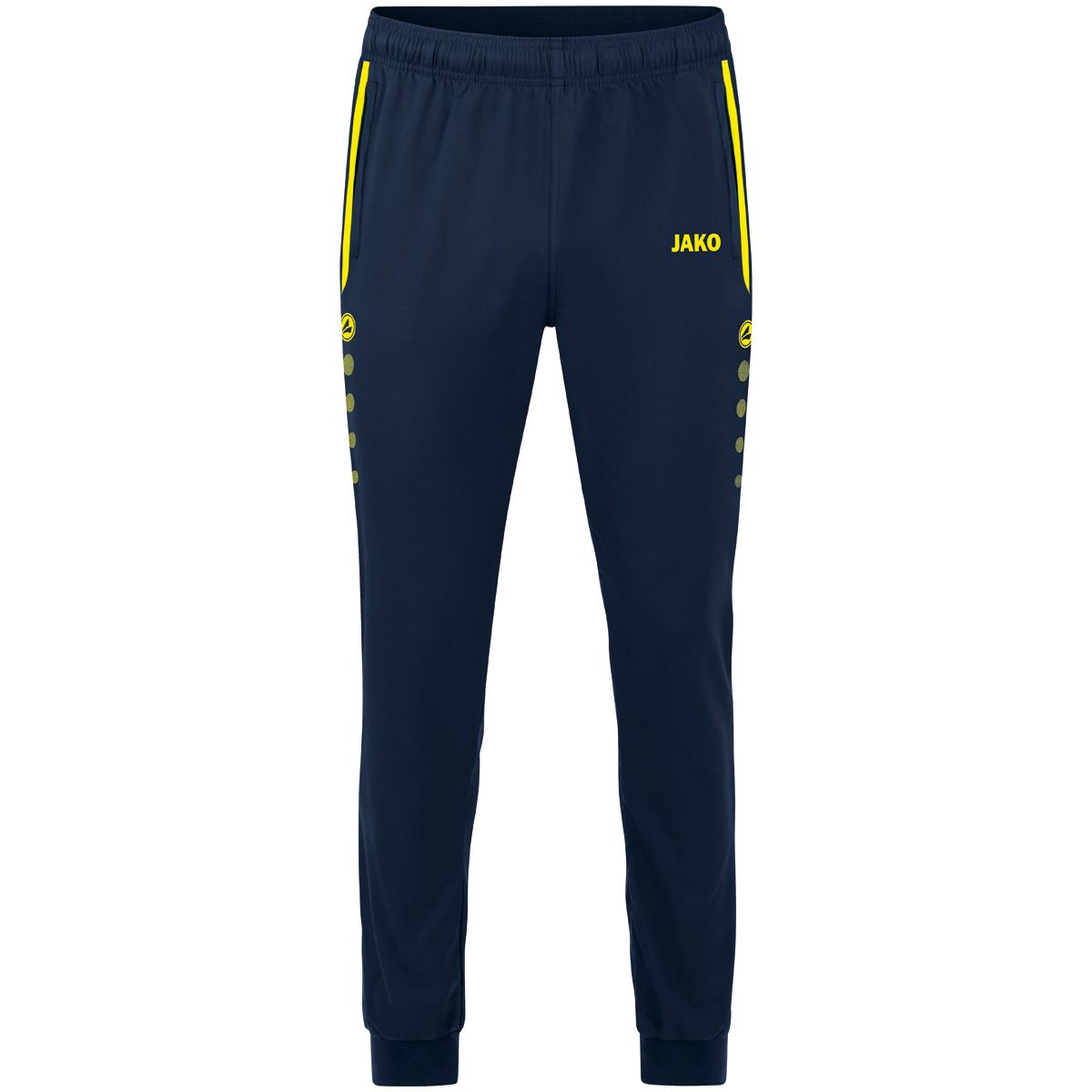 JAKO Vrijetijdsbroek Allround 6589 Marine Fluogeel
