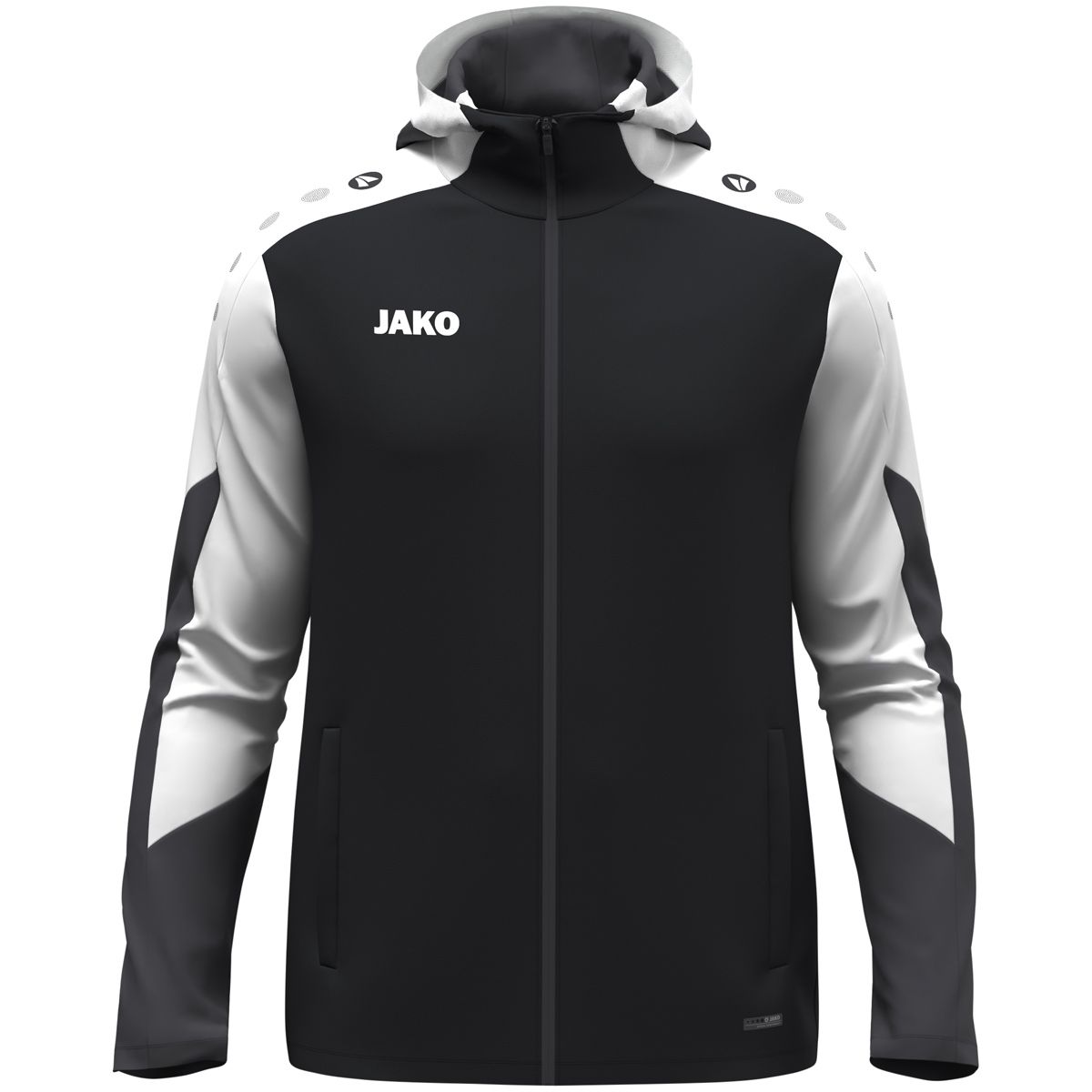 JAKO Jas met Kap Dynamic 6870 Zwart Wit Antraciet | Onlinesportkleding | Bedrukking mogelijk