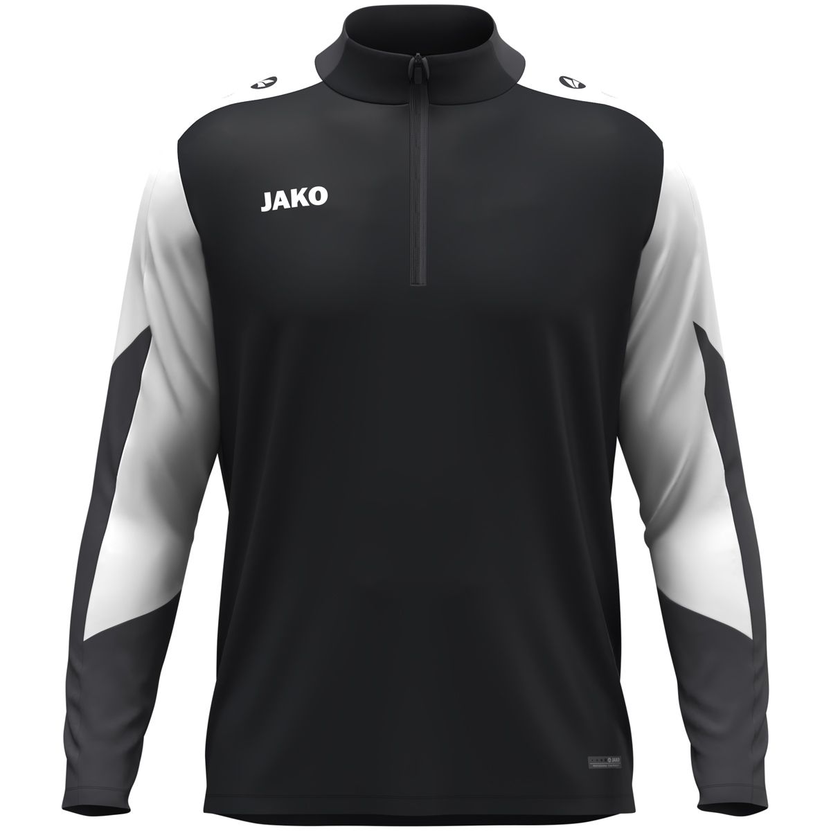 JAKO Ziptop 8670 Zwart Wit Antraciet | Onlinesportkleding | Bedrukking mogelijk 