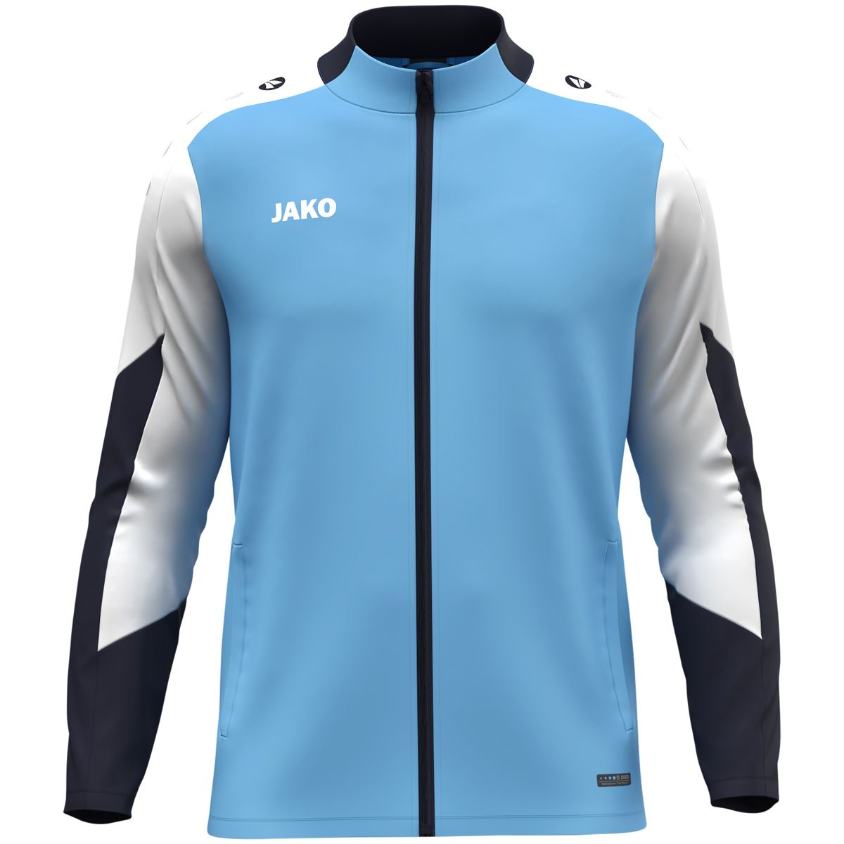 JAKO Polyestervest Dynamic 9370 Hemelsblauw Wit Marine | Onlinesportkleding | Bedrukking mogelijk