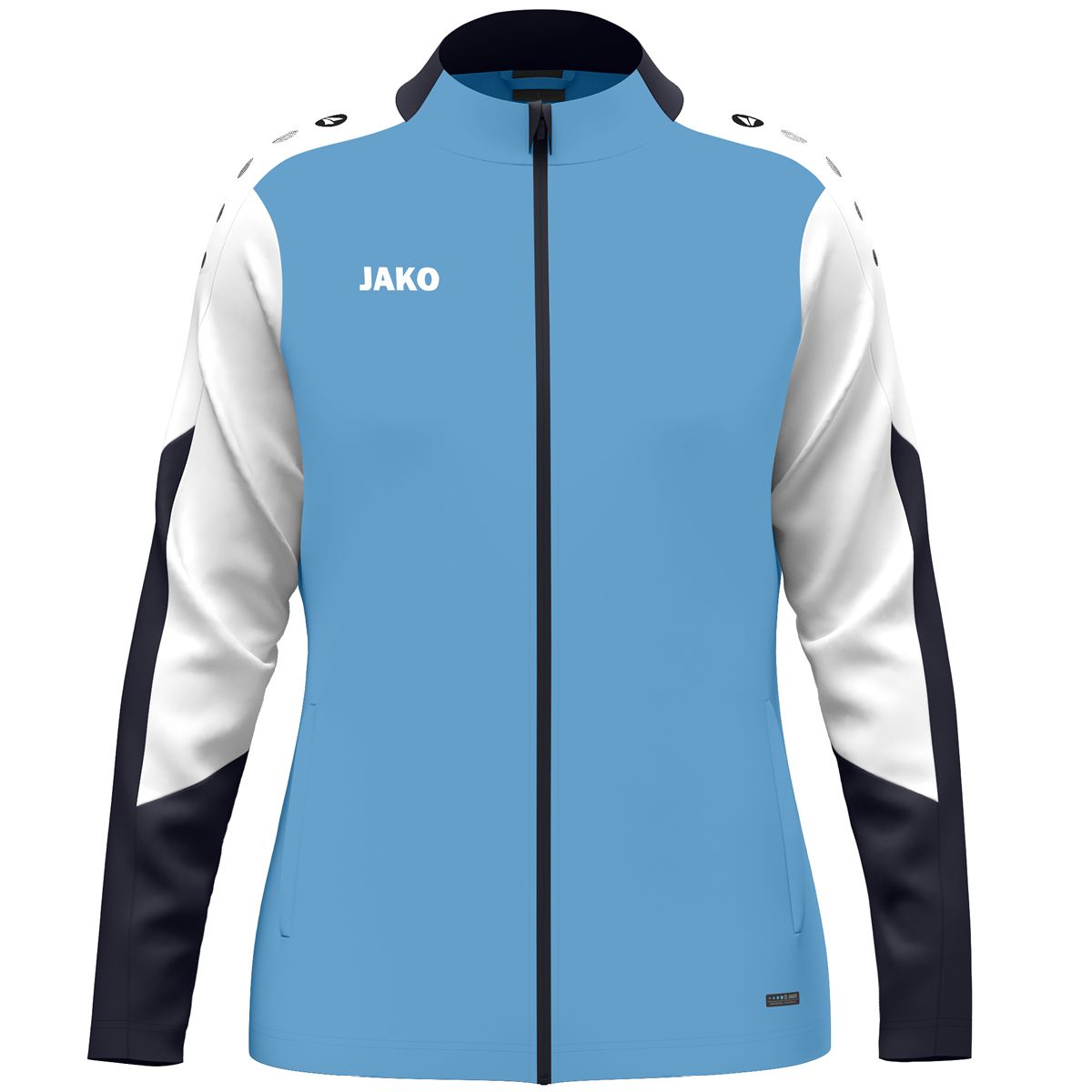 JAKO Dames Polyestervest Dynamic 9370D Hemelsblauw Wit Marine | Onlinesportkleding | Bedrukking mogelijk 