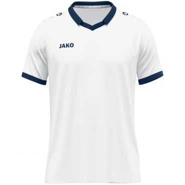 JAKO Shirt Glory KM 4251 Wit Marine | Onlinesportkleding| Bedrukking mogelijk