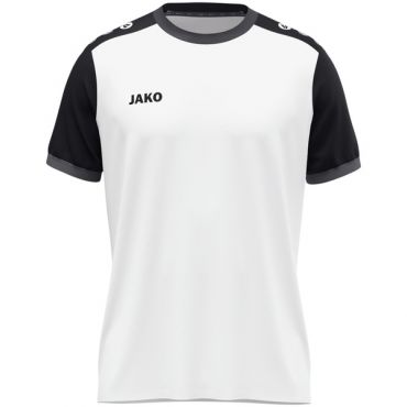 JAKO Shirt Dynamic KM Wit Zwart Antraciet | Onlinesportkleding | JAKO | Bedrukking mogelijk 