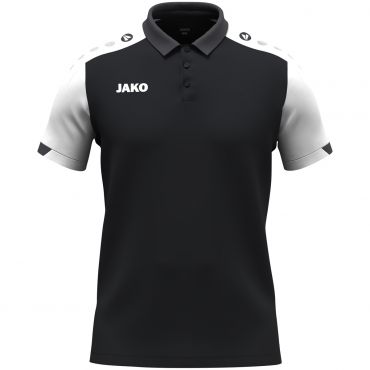 JAKO Polo 6370 Zwart Wit Antraciet | Jakosportkleding | Bedrukking mogelijk 