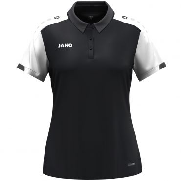 JAKO Dames Polo 6370D Zwart Wit Antraciet | Onlinesportkleding | Bedrukking mogelijk