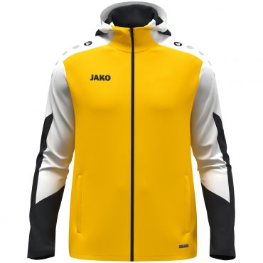 JAKO Zip Hoody Dynamic 6770 Geel Wit Zwart | Onlinesportkleding | Bedrukking mogelijk