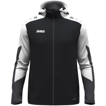 JAKO Jas met Kap Dynamic 6870 Zwart Wit Antraciet | Onlinesportkleding | Bedrukking mogelijk