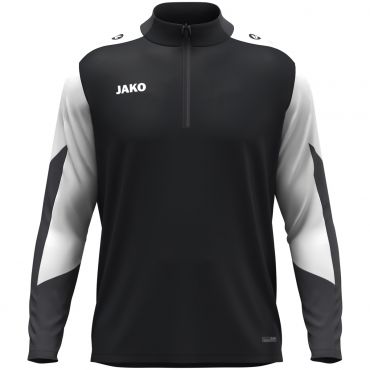 JAKO Ziptop 8670 Zwart Wit Antraciet | Onlinesportkleding | Bedrukking mogelijk 